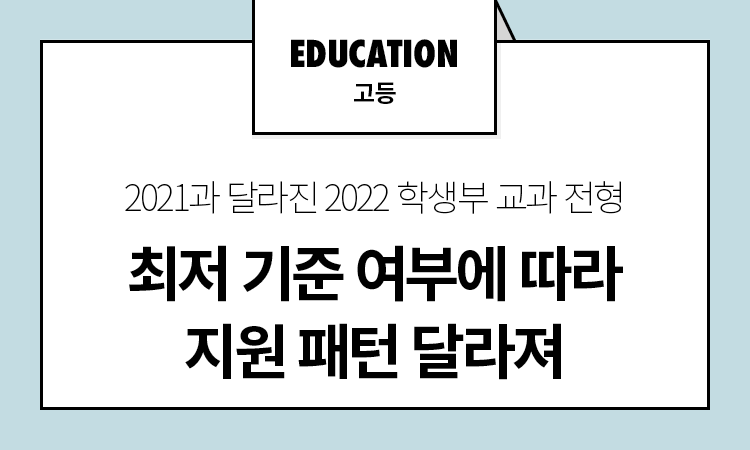 최저 기준 여부에 따라 지원 패턴 달라져